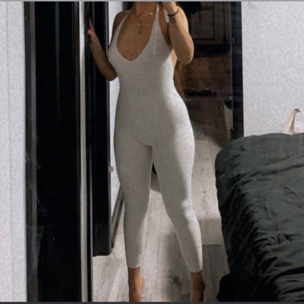 Zara White Jumpsuit